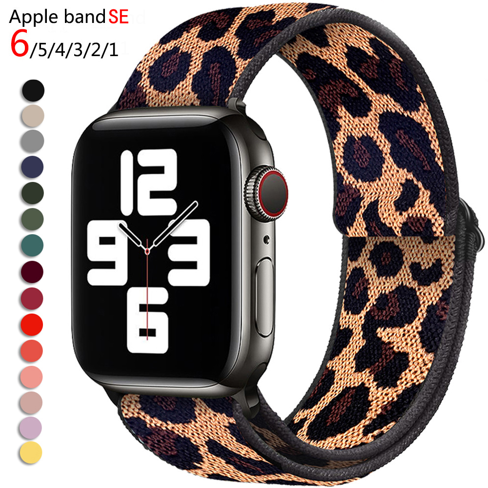 Nylon Strap for Apple Watch Band 38mm 40mm 42mm 44mm Iwatch Series 6 5 4 3 2 Bohemia Elastic Watch Replacement Strap