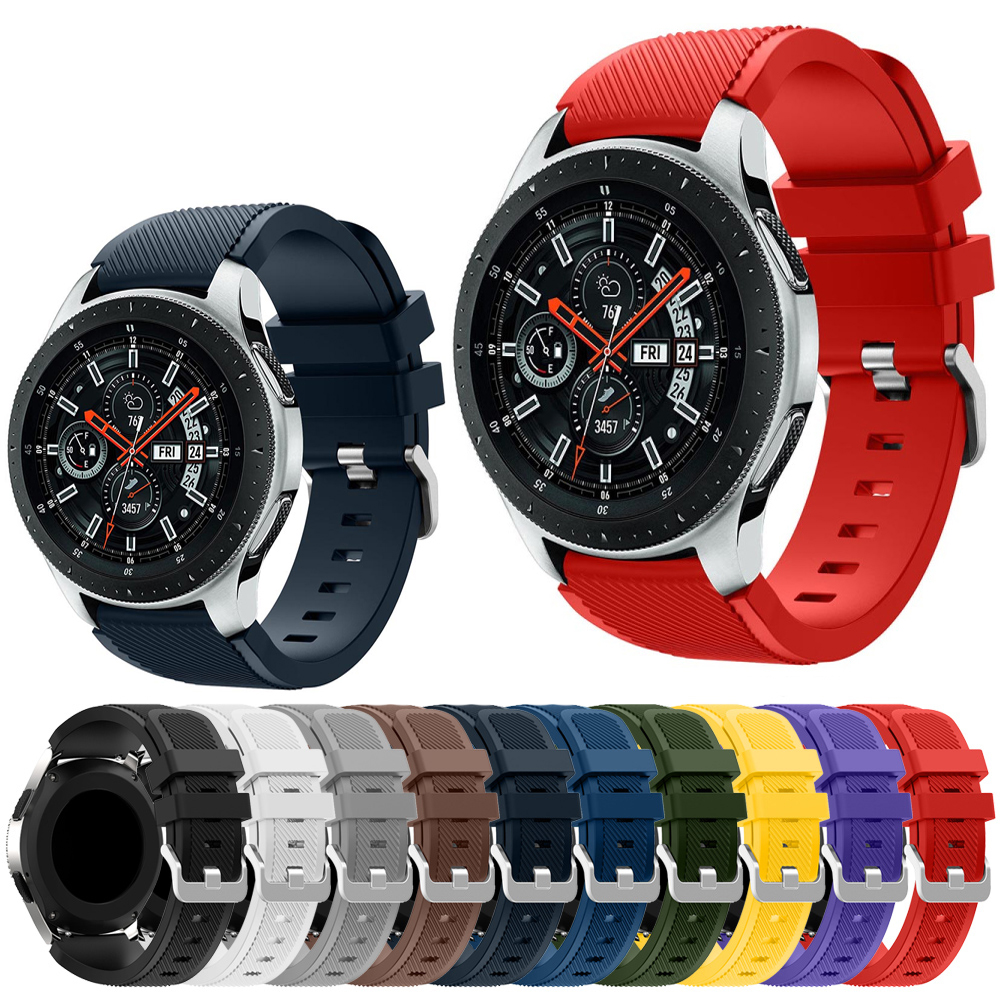 Watch Bands Suitable for Samsung S3 Silicone Replacement Strap Gear S3 Strap Tic Watch Pro 22mm Watch Strap