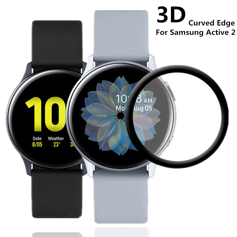 3D Screen Protectors Film For Samsung Galaxy Watch Active 2 fir  2 40mm 44mm Full Cover Curved Edge Protective Scratch Resistant