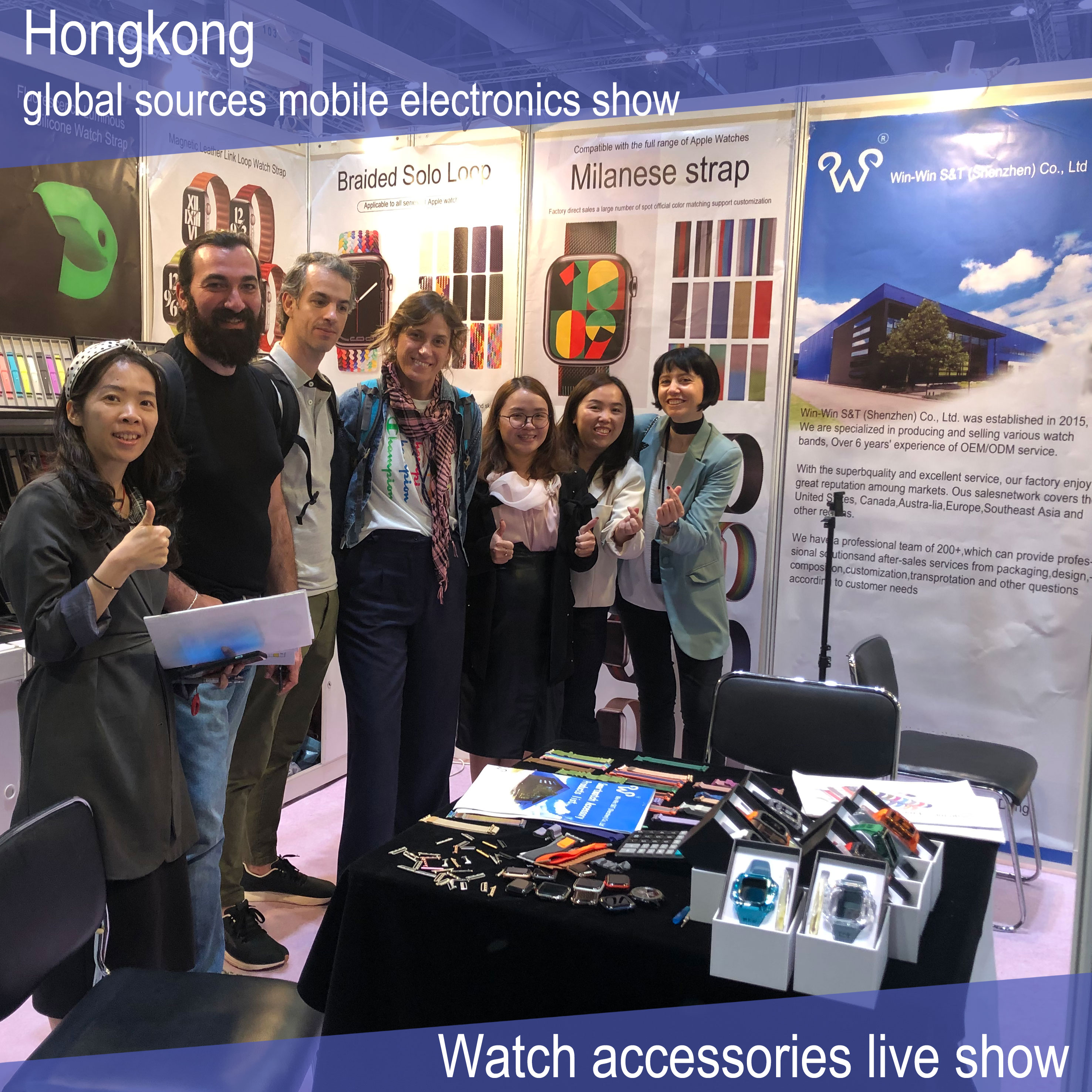 We Are At Hong Kong Global Sources Mobile Electronics Fair---Watch Accessories